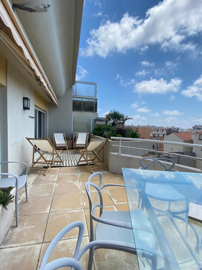 T3 Climatise Villa Juana Avec Parking Et Proche Plage 昂蒂布 外观 照片